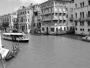 Italy, Venice, by, water, Houses