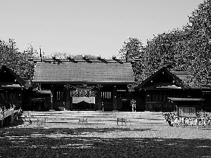 Japan, temple, Hokkaido