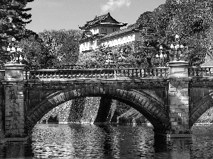 River, structures, Japan, bridge