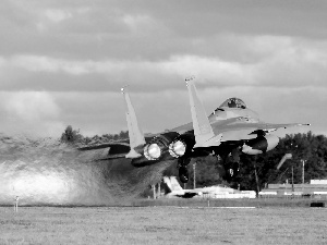 F-15E Strike Eagle, jet, Start, Engines