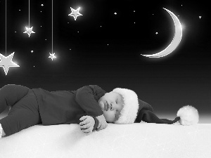 Kid, Stars, moon