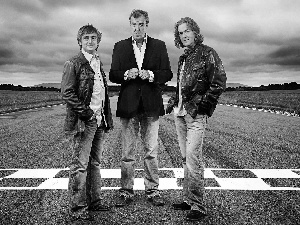 Jeremy Clarkson, James May, leading, Richard Hammond, Top Gear