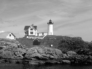 Lighthouse, maritime, Atlantic, Maine, Coast