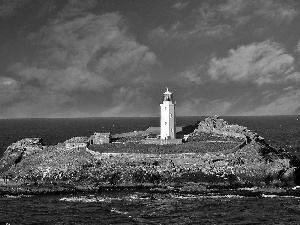 Lighthouse, maritime, Island, Zakynthos, sea