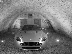 lighting, Aston Martin V8 Vantage S, garage