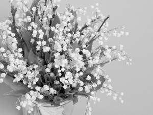 Vase, bouquet, Lily of the Valley