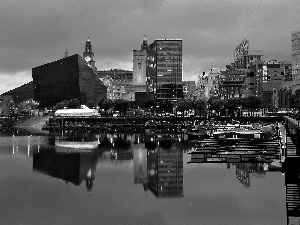 Harbour, Town, Liverpool Skyscrapers