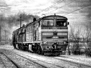 locomotive, winter, ##, Electric