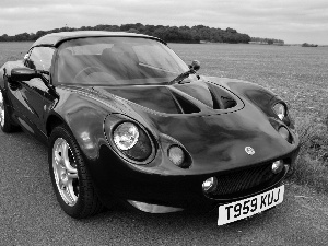 Way, blue, Lotus Elise, Field