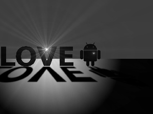 love, Android, text