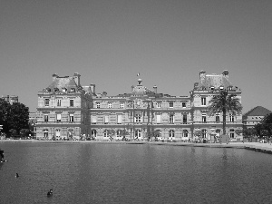 Paris, palace, Luxembourg Gardens