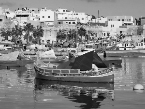 Malta, Houses, boats