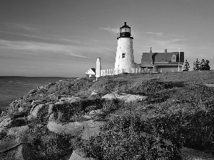 coast, Lighthouse, maritime, sea