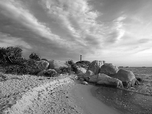 maritime, Stones, Lighthouse