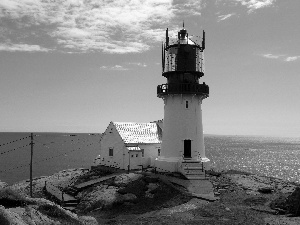 sea, Lighthouse, maritime, Coast