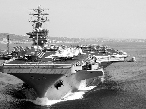 aircraft carrier, Ship, Military truck