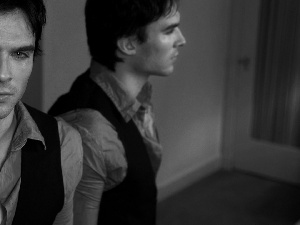 ian somerhalder, ##, Mirror, reflection