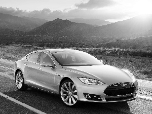 Mountains, Tesla, Model S