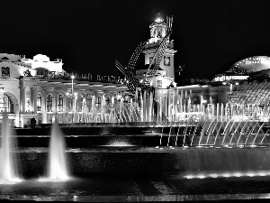 fountain, Rape of Europa, Moscow