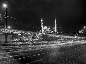 Street, mosque