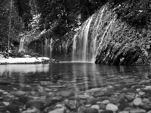 Sacramento, forest, Mossbrae, California, waterfall, River