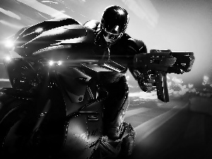 Robocop, hero, Motorbike, movie