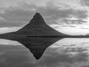 Kirkjufell Mountain, reflection, iceland, River