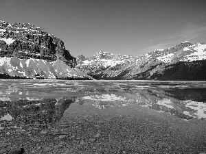 lake, Mountains