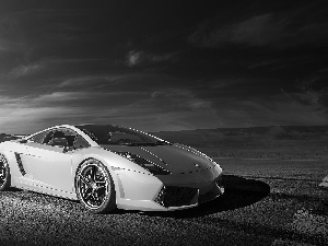 Mountains, Night, Gallardo, Way, Lamborghini