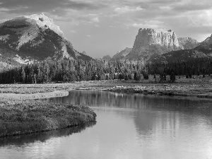 River, Mountains