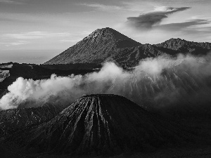 Mountains, indonesia, volcanoes