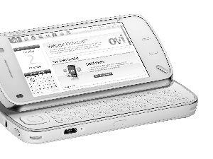 QWERTY Keyboard, White, N97
