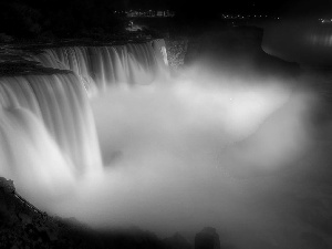 Illuminations, waterfall, Niagara Falls