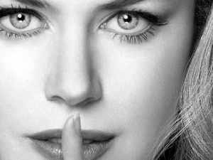 finger, face, Nicole Kidman