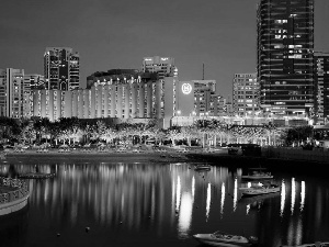 Abu Dhabi, Town, night