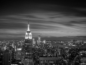 Manhattan, Jork, Night, New