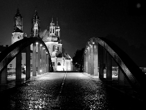 Cathedral of Poznan, Night, Pozna?, Jordan Bridge