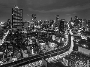 Thailand, Town, Night, Bangkok