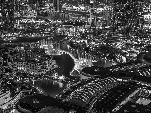 Aerial View, Dubaj, Night