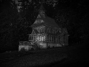 Church, Poland, Jaszczurowka, Night, chapel, Zakopane