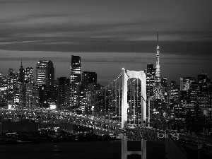 San Francisco, skyscraper, North America, bridge