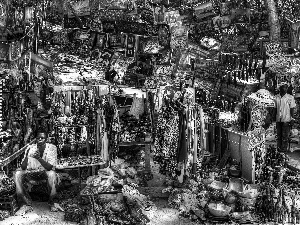 Stalls, color, oddments, Retailers