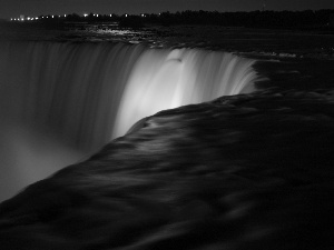 Ontario, Canada, Niagara Falls, Night, waterfall