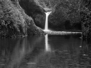 waterfall, George, Oregon, River