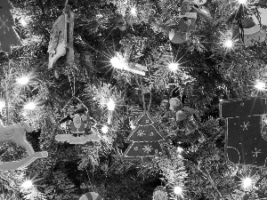 lights, christmas tree, ornamentation