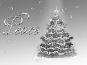 peace, christmas tree, ornamentation