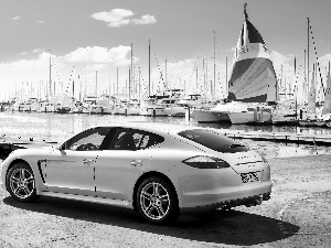 Panamera, White, Porsche