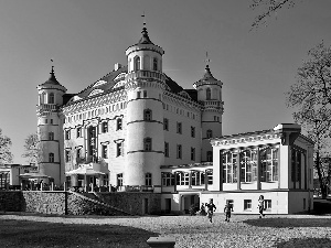 Park, Wojanow, palace