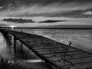 Great Sunsets, lake, pier