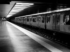 platform, metro, station